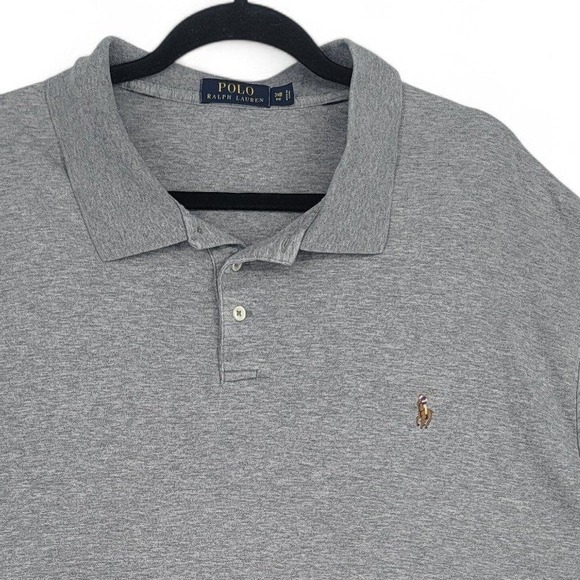 Polo Ralph Lauren Other - Polo Ralph Lauren Gray Polo Shirt Men's 3XB Big Fit Classic Preppy Dadcore EUC‎